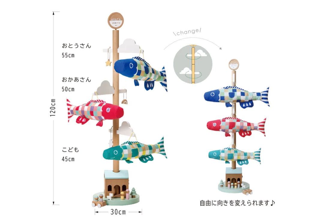 mi　鯉のぼり　【Puca】プーカのいえ　触って遊べる
