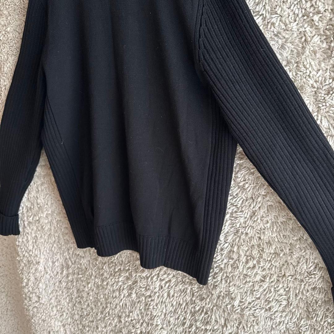 《美品★》バーバリーロンドン　リブニット　ノバチェック　刺繍ロゴ　ジップアップ