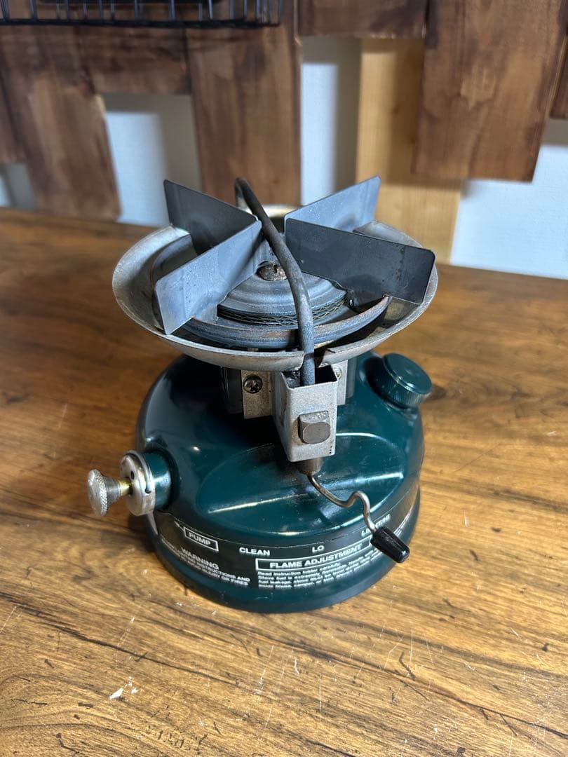 【動作確認済】コールマン508 バーナー　2レバー式　カバー付き