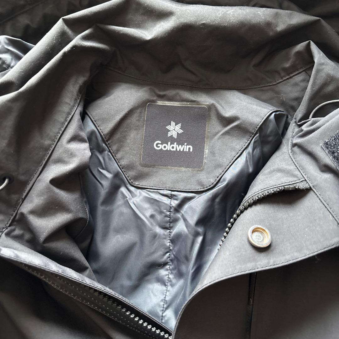 クリスマスセール値下げ【美品】Goldwinブラック フード付き モッズコートS
