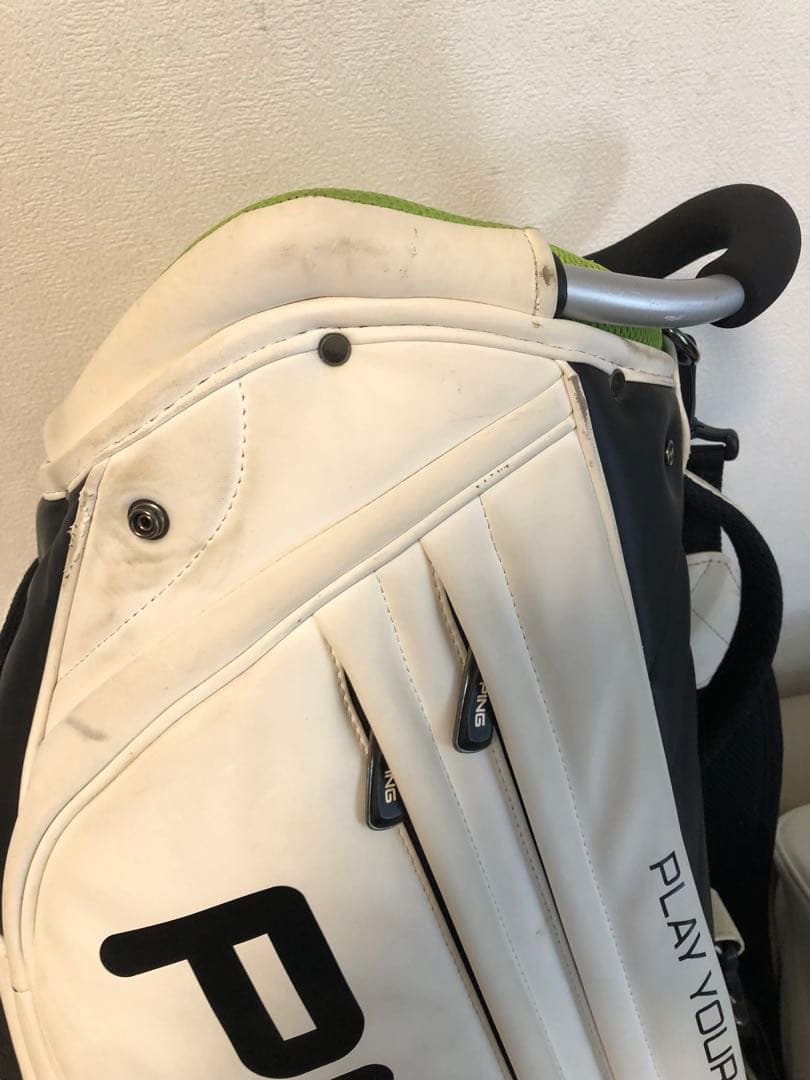 【送料込み】廃盤希少品　大人気PING キャディバッグ　ホワイト