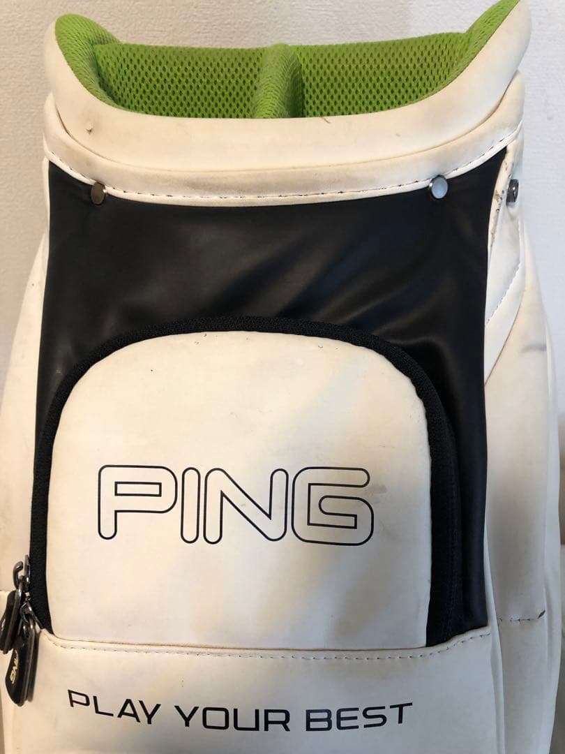 【送料込み】廃盤希少品　大人気PING キャディバッグ　ホワイト