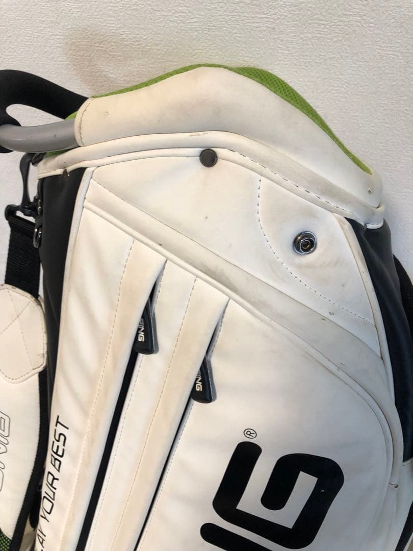 【送料込み】廃盤希少品　大人気PING キャディバッグ　ホワイト