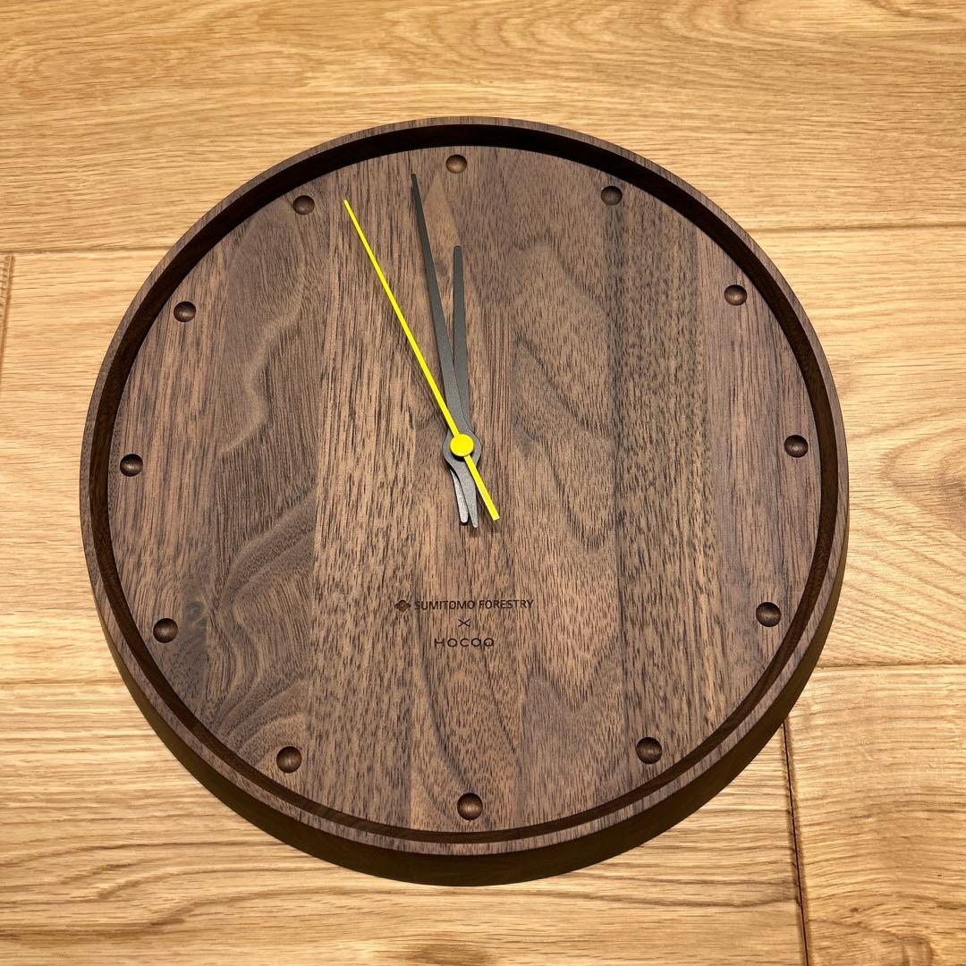 新品_未使用】住友林業×Hacoa 完成記念品 ウォルナット木時計 - メルカリ