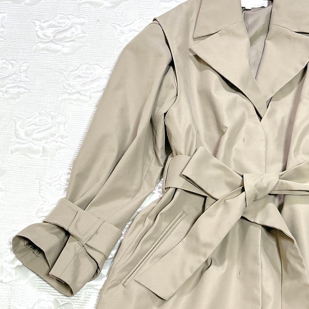 【未使用品】24SS 自由区 洗える 4WAY トレンチ コート 32サイズ