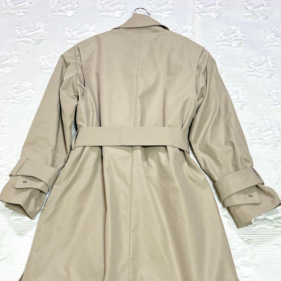【未使用品】24SS 自由区 洗える 4WAY トレンチ コート 32サイズ