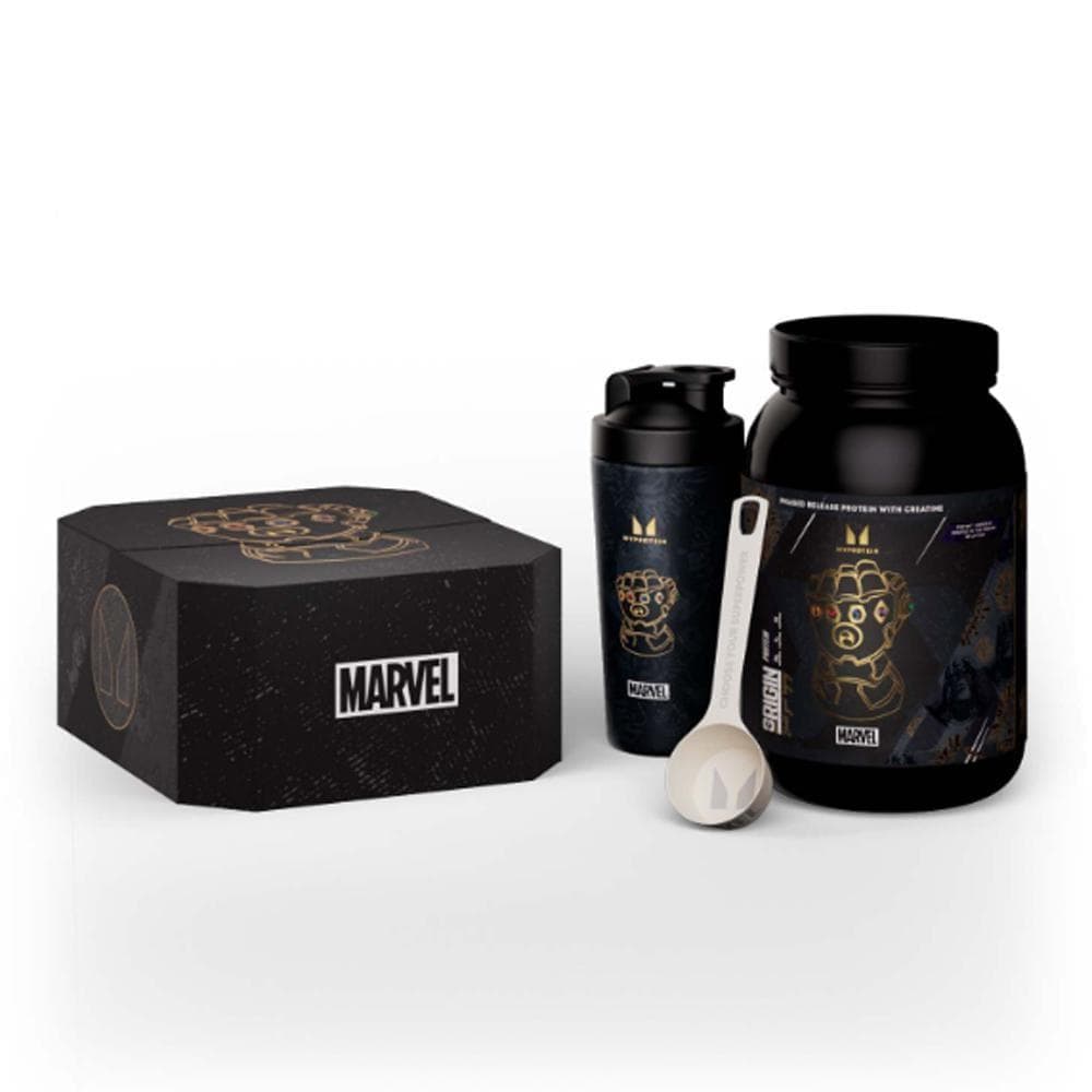 限定 サノス コラボ BOX セット マーベル プロテイン シェイカー