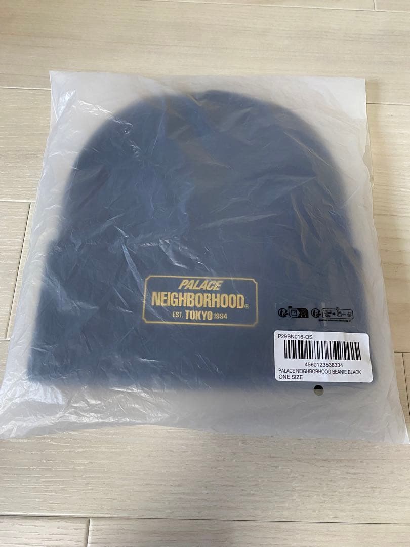 新品 PALACE NEIGHBORHOOD エンブレムロゴワッペンビーニー