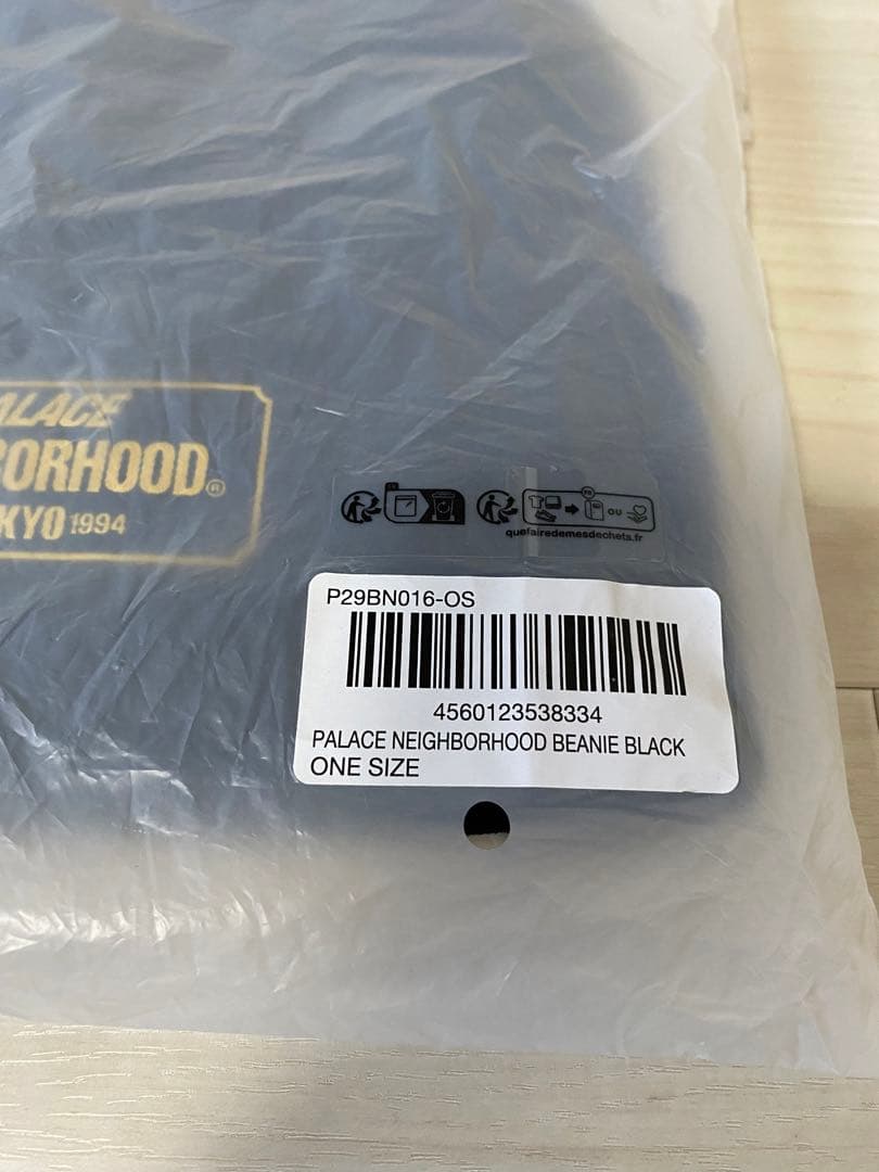 新品 PALACE NEIGHBORHOOD エンブレムロゴワッペンビーニー