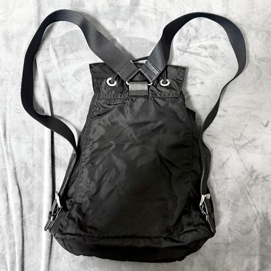 PRADA リュック バックパック タグ52 ナイロンレザー ブラック