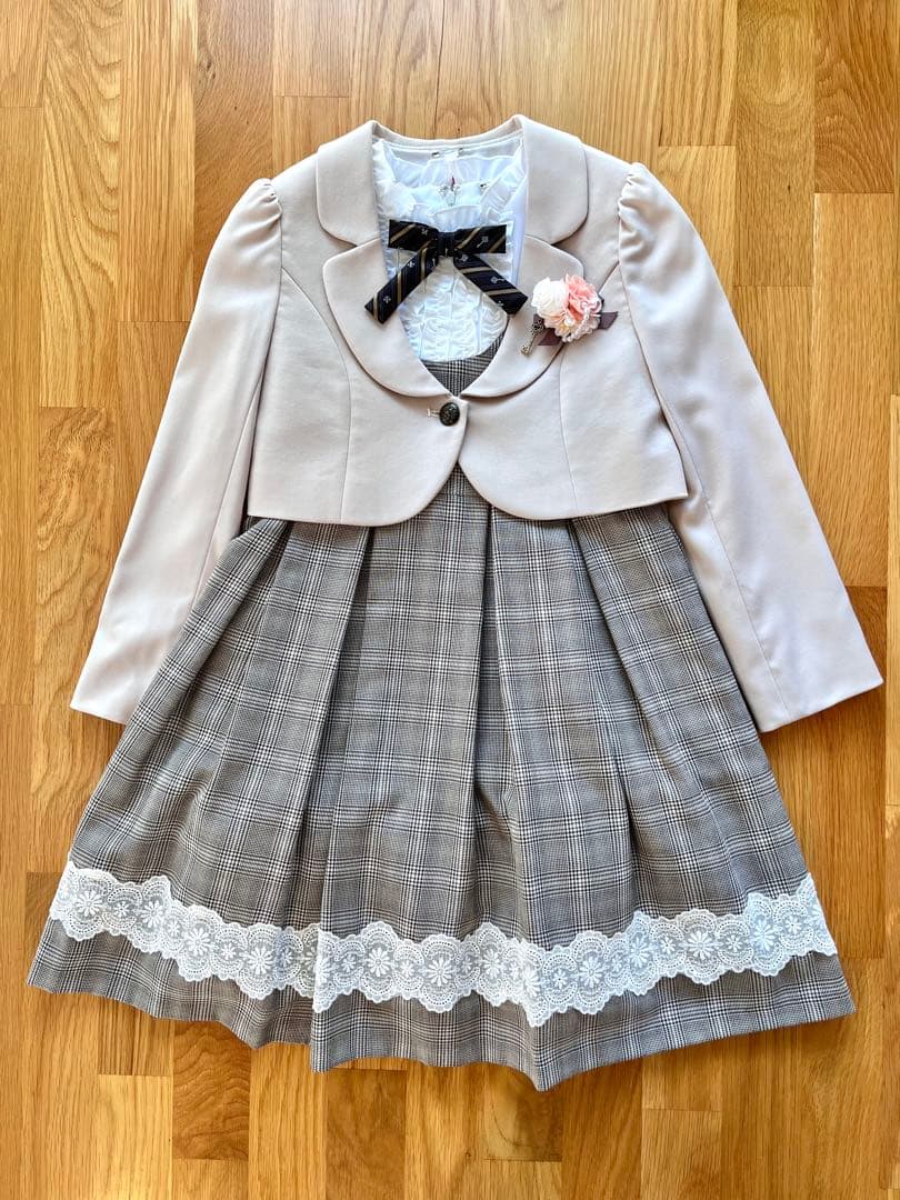 【ショパン】ワンピースアンサンブル　130 フォーマル セレモニー　入学式