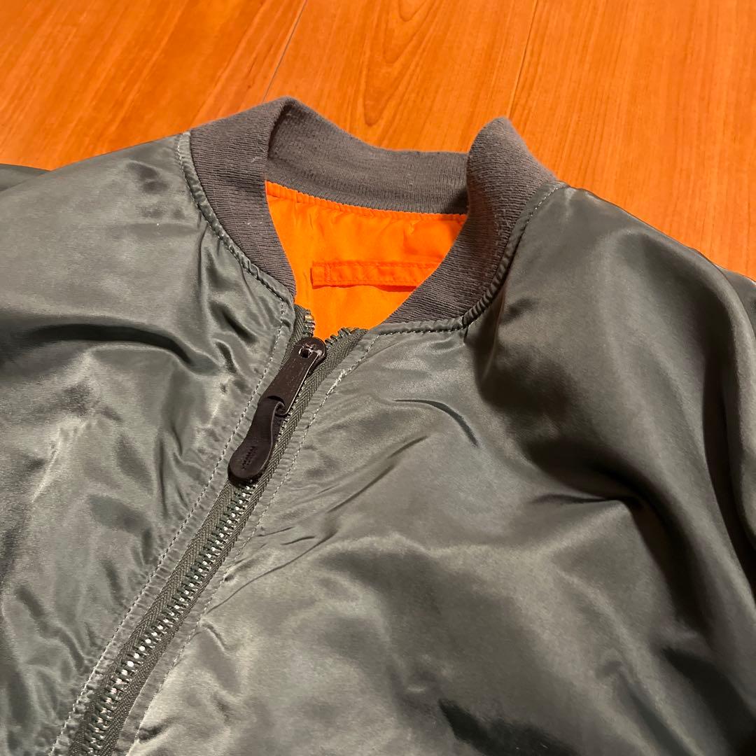 アルファ社　MA-1 エドウィン企画　アメリカ製　カーキ　XL