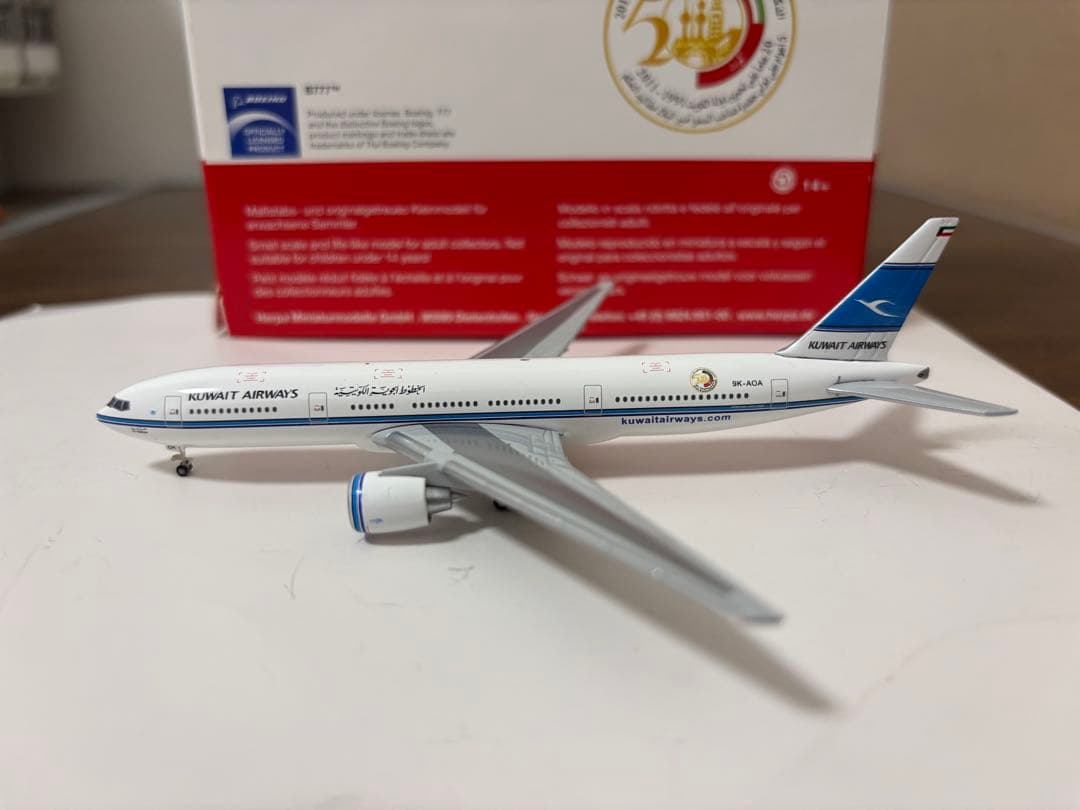 クウェート航空 B777-200 クラブモデル herpa 1/500