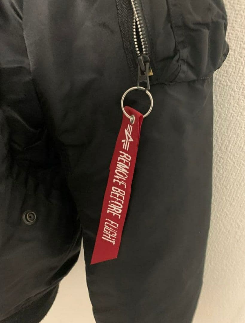 美品☆ALPHA フライトジャケット MA-1　黒　XL☆アルファ
