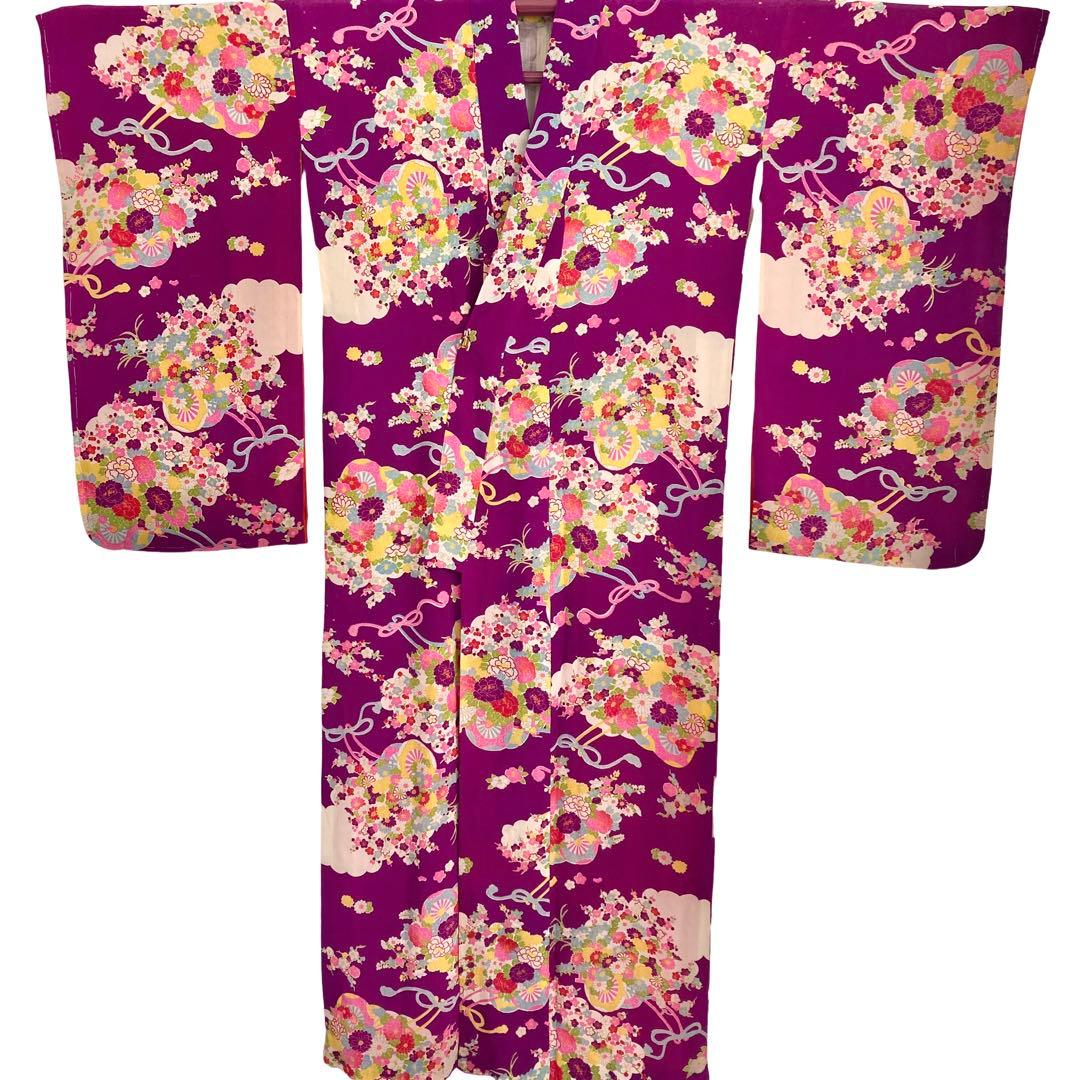 アンティーク ジュニア 大人 着物 昭和レトロ 大正ロマン NO6