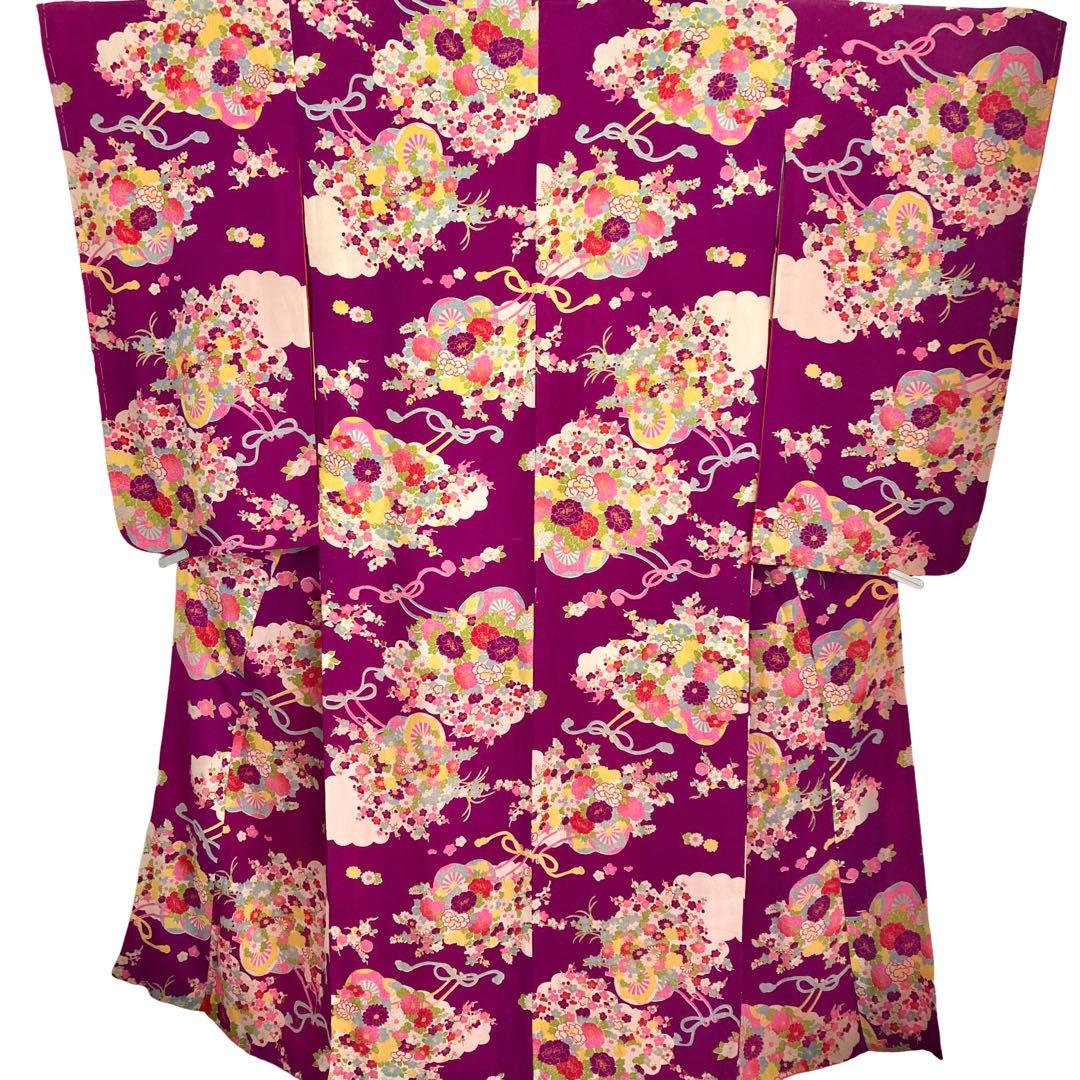 アンティーク ジュニア 大人 着物 昭和レトロ 大正ロマン NO6