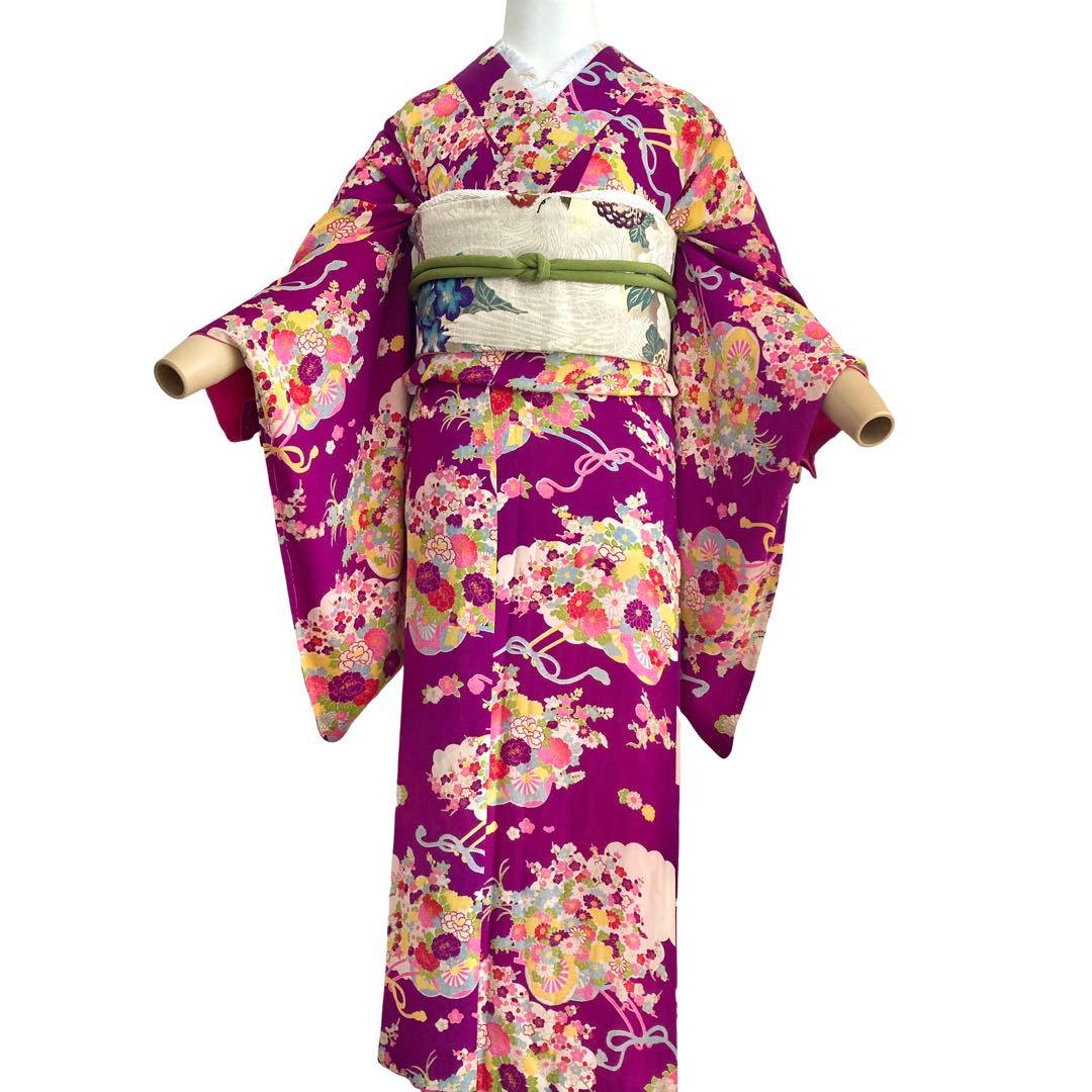 アンティーク ジュニア 大人 着物 昭和レトロ 大正ロマン NO6