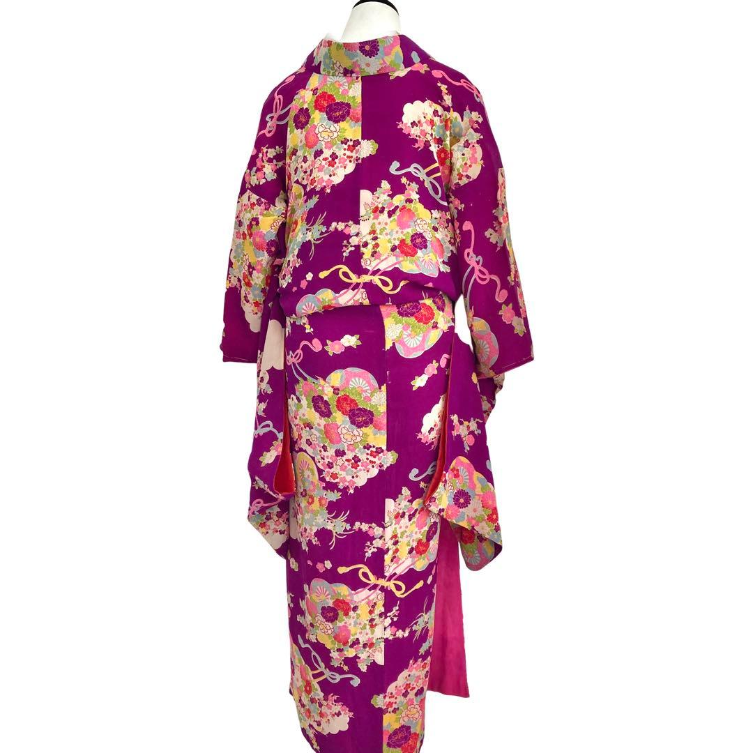 アンティーク ジュニア 大人 着物 昭和レトロ 大正ロマン NO6