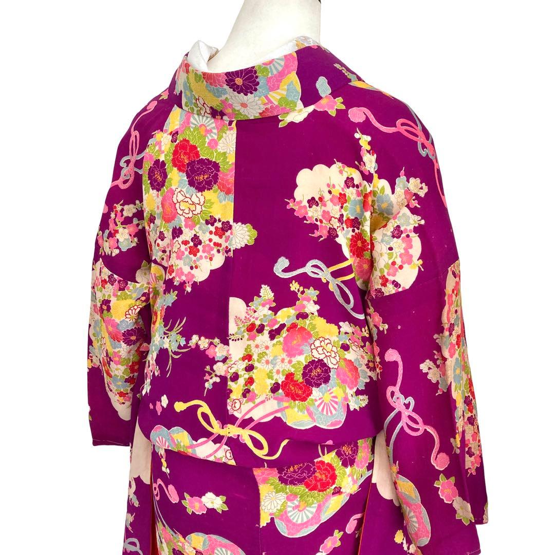 アンティーク ジュニア 大人 着物 昭和レトロ 大正ロマン NO6