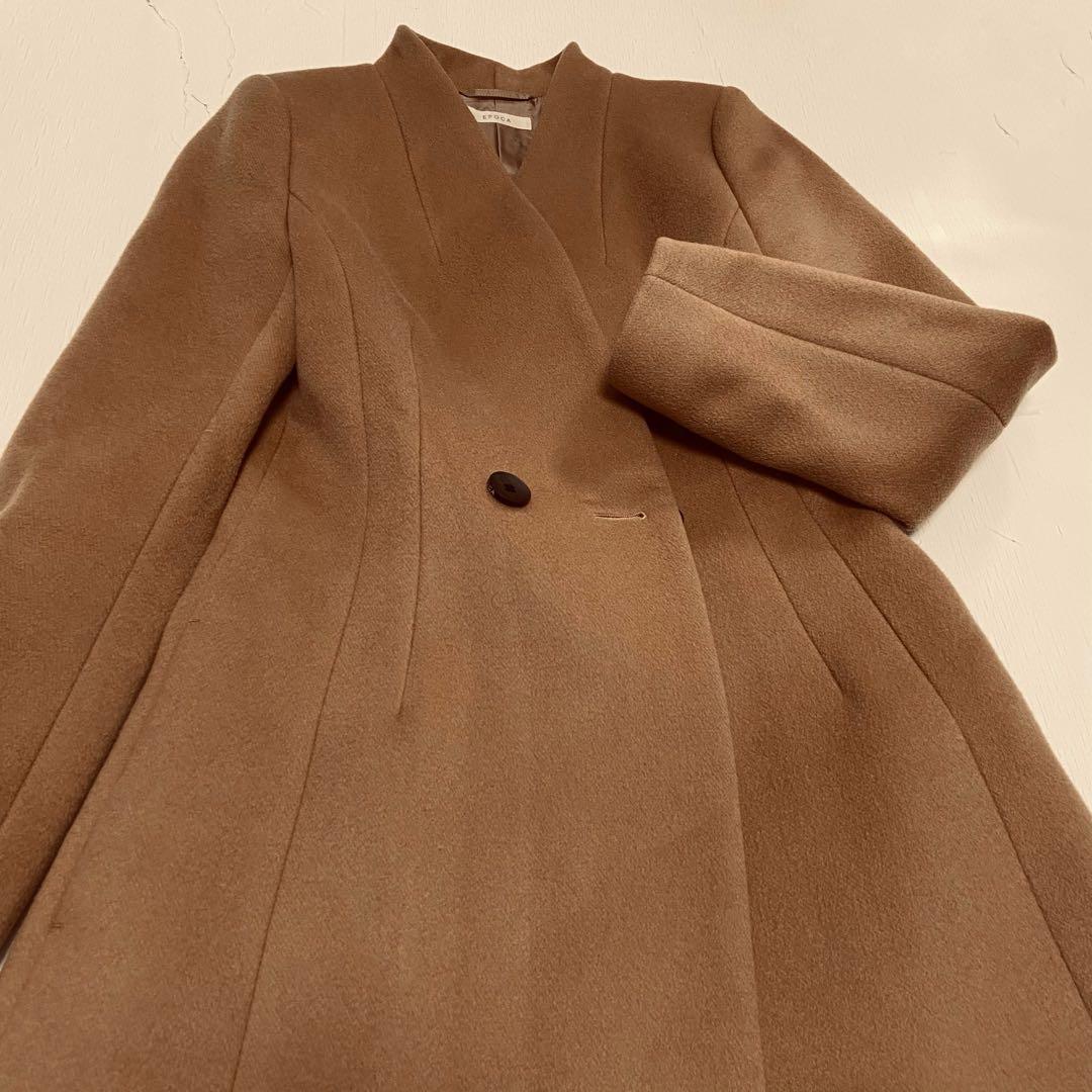 【美品】EPOCA ロングコート　カメリアコート 38