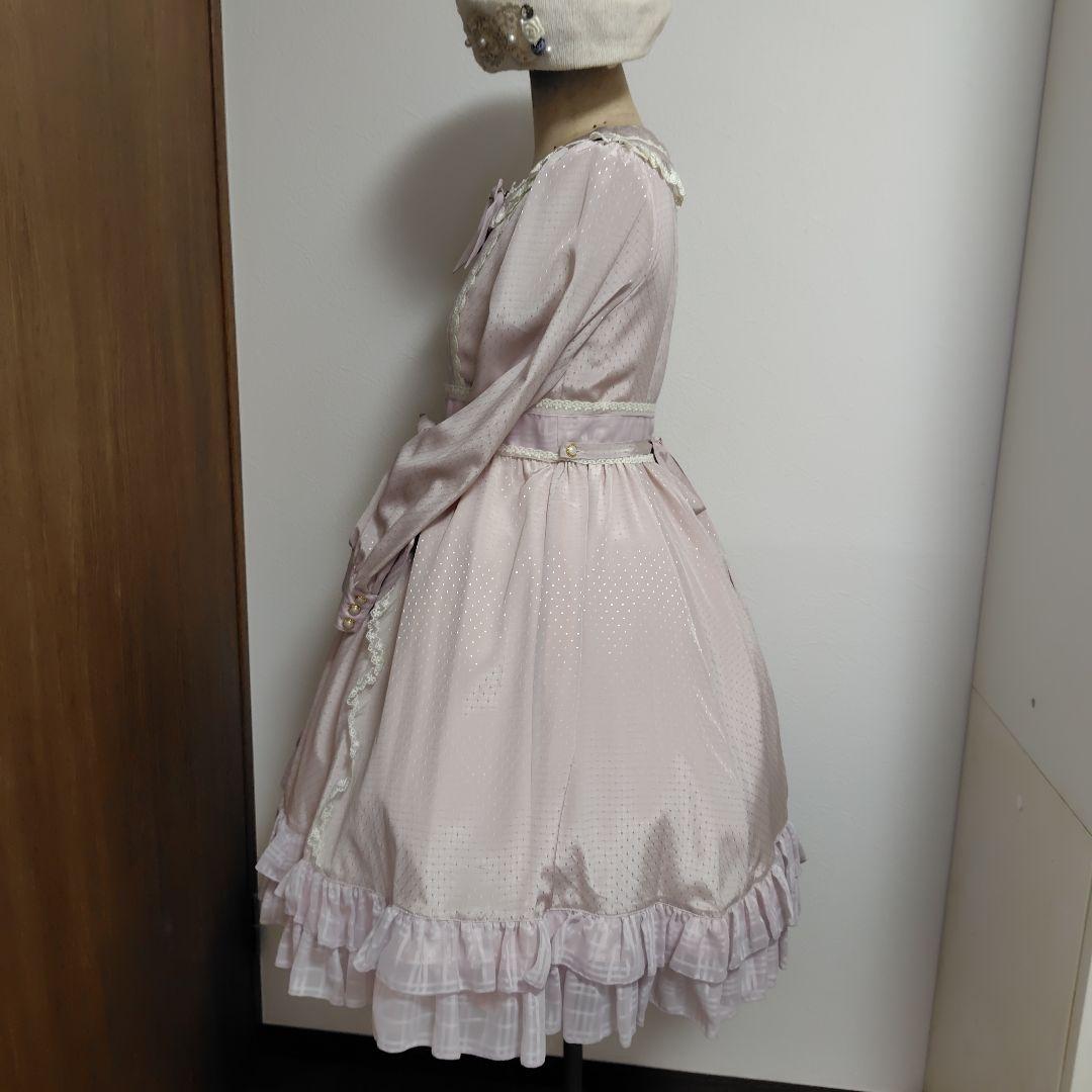 【美品】 BABY Love Heartチェックワンピース ピンク