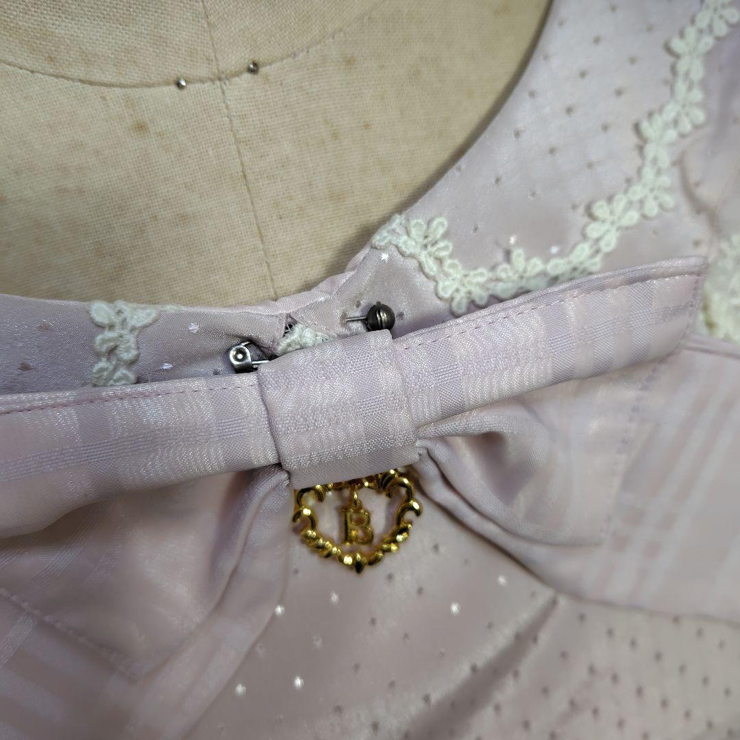 【美品】 BABY Love Heartチェックワンピース ピンク