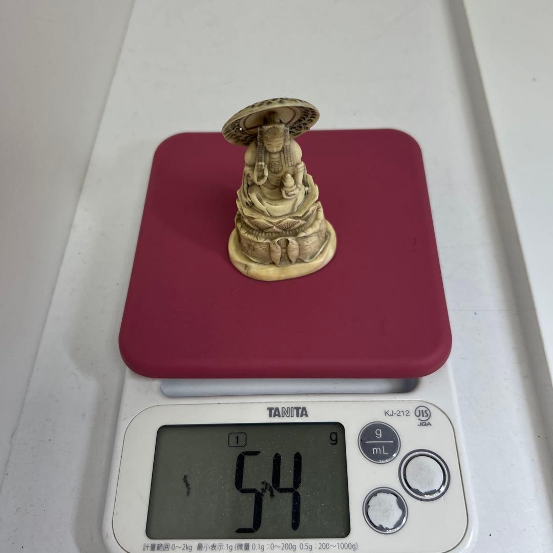 専用　本抹香鯨歯　仏像　54g 東Y8-0108☆2Fトヒチサ