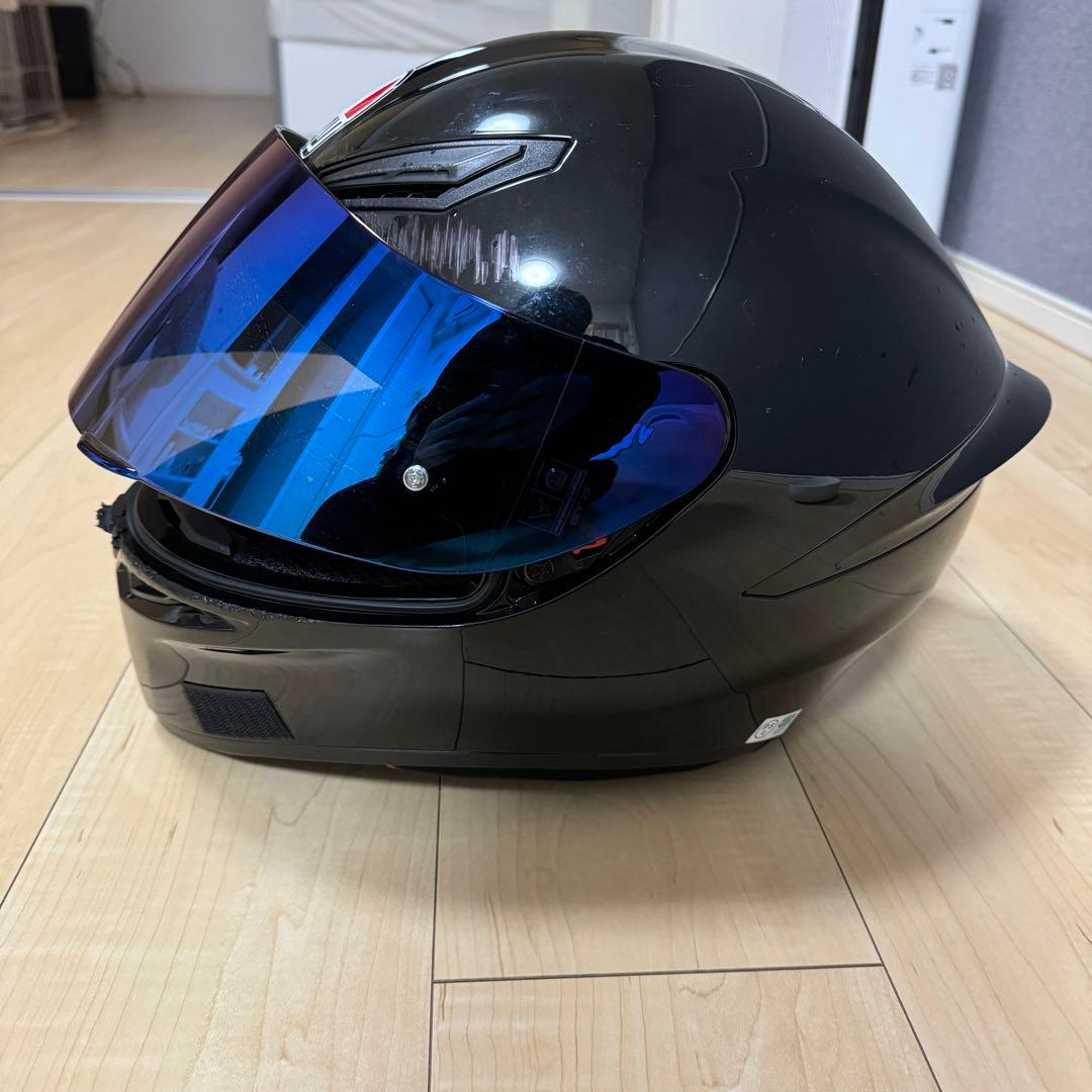 AGV K1 フルフェイスヘルメット 黒 ブルーシールド - メルカリ