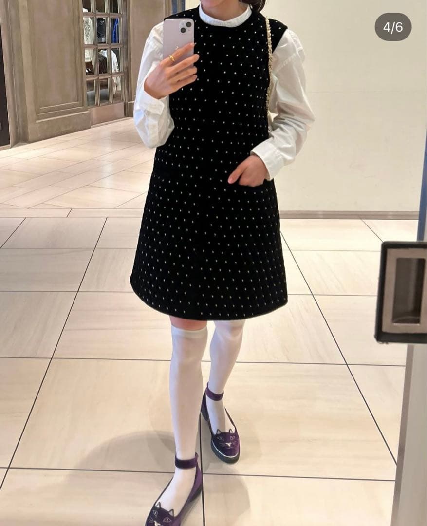 Bibiy ODETTE JUMPER DRESS ワンピース キルティング