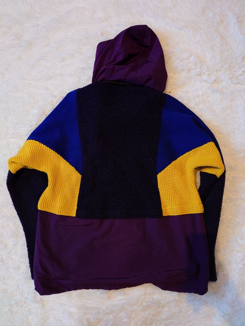 【中古格安】sacai 21AW ニットパーカーブルゾン　サカイ　フーディー