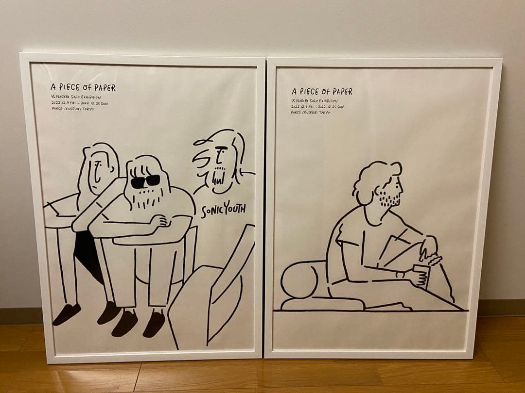 長場雄 ポスター 2セット 額入り ニルヴァーナ NIRVANA