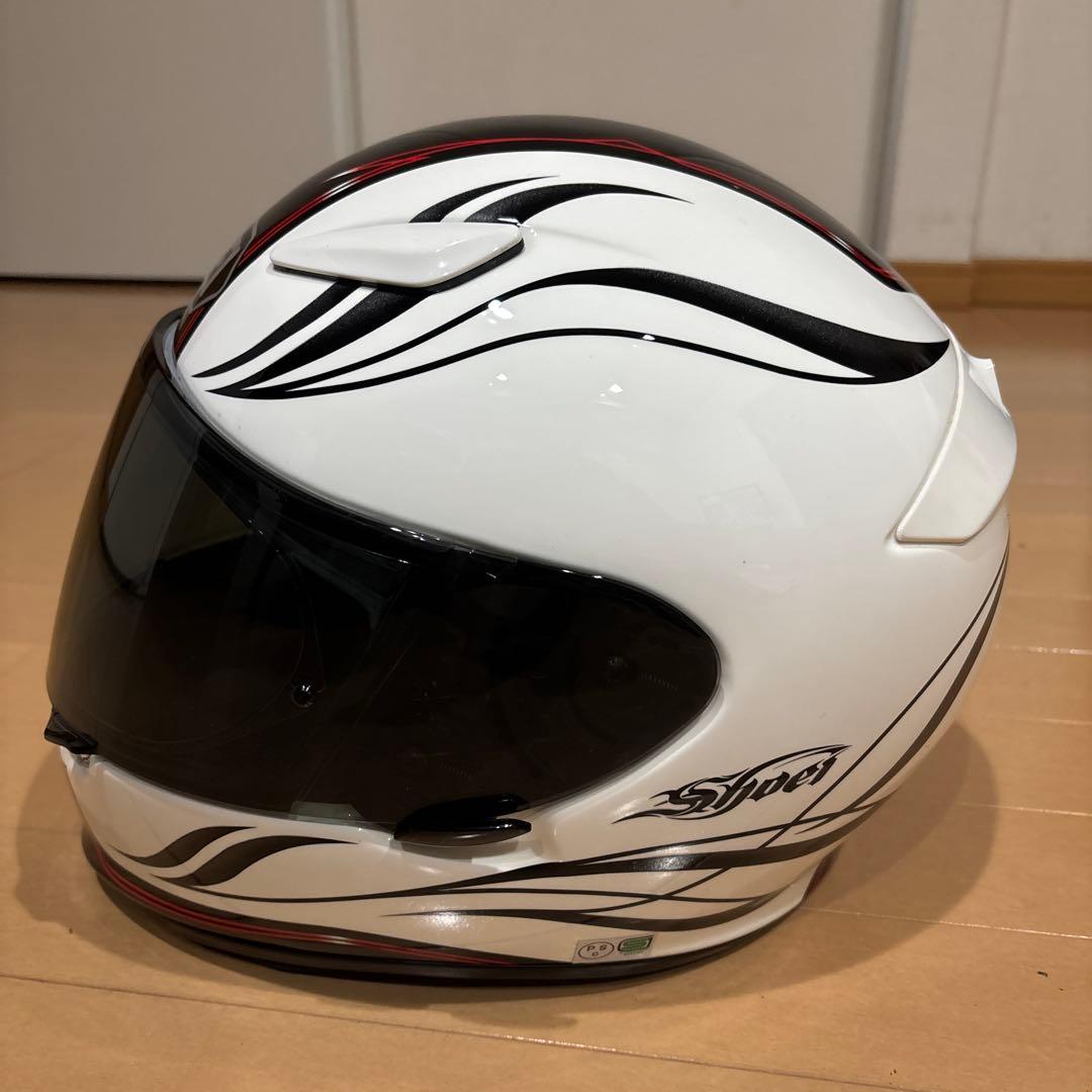 SHOEI フルフェイスヘルメット ホワイト/ブラック/レッド　サイズＭ