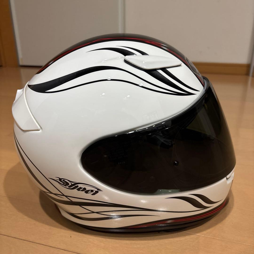 SHOEI フルフェイスヘルメット ホワイト/ブラック/レッド　サイズＭ