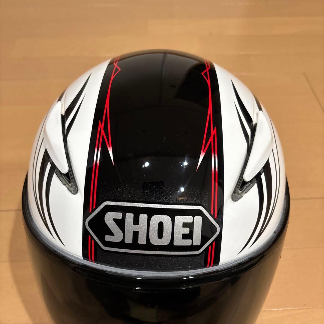 SHOEI フルフェイスヘルメット ホワイト/ブラック/レッド　サイズＭ