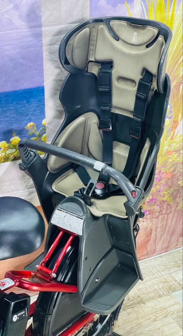 もも　ビッケ16AH⭐️ブリヂストン子供乗せ電動自転Y2887