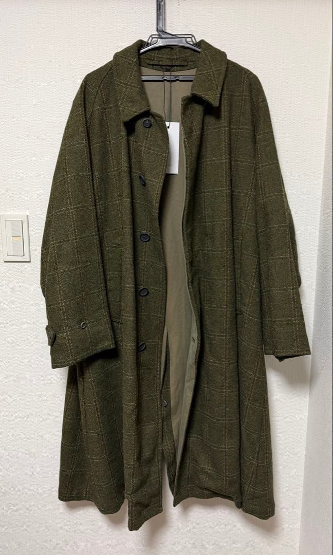A.PRESSE アプレッセ22FW Tweed Balmacaan Coat