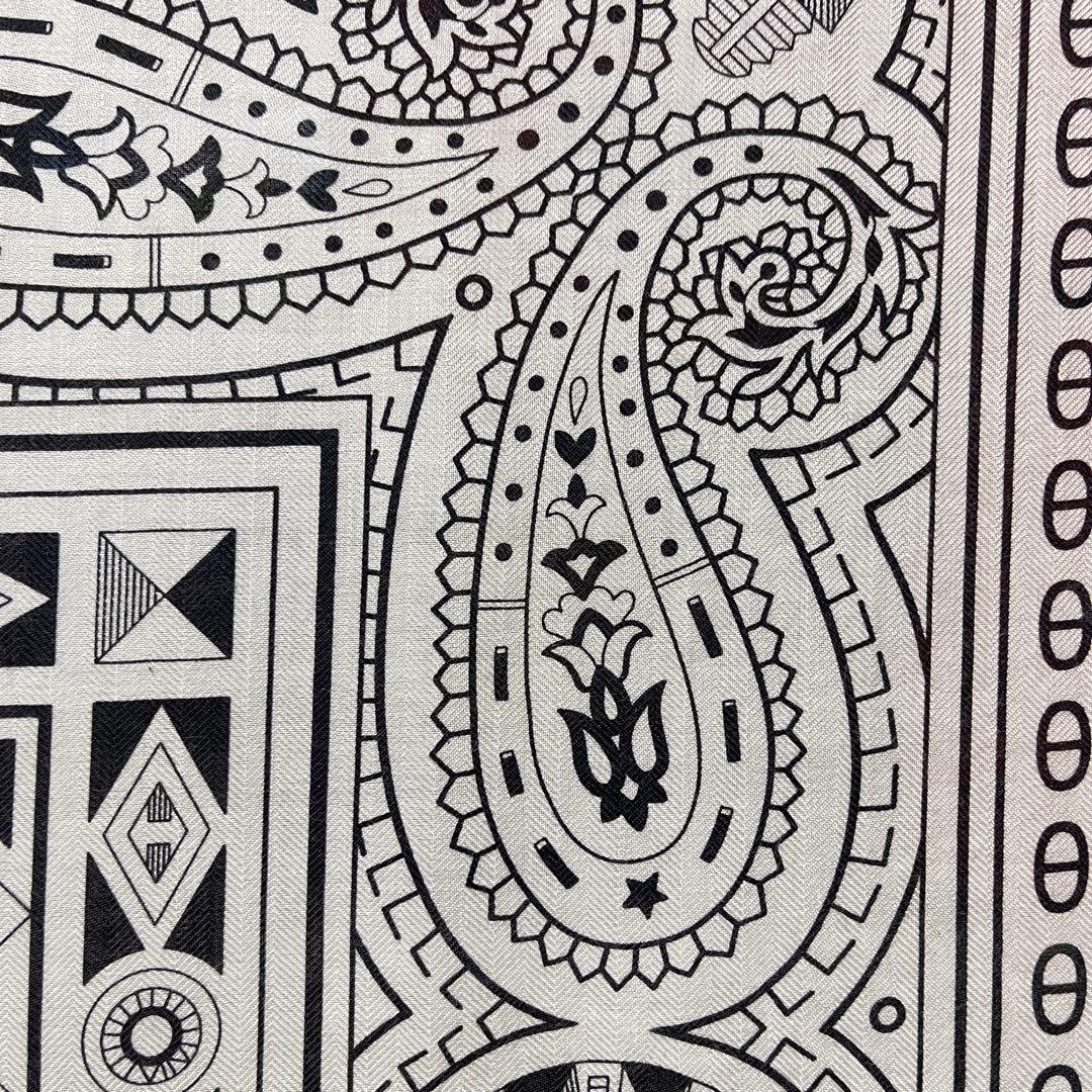 エルメス カレジェアン カシミヤシルク 《カレジェアン》【白黒】新品未使用品