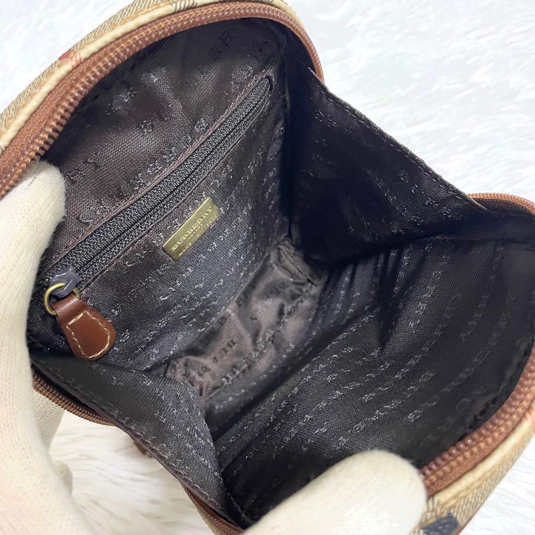 【✨極美品✨】バーバリーロンドン　ウエストポーチ　ノバチェック　シャドーホース