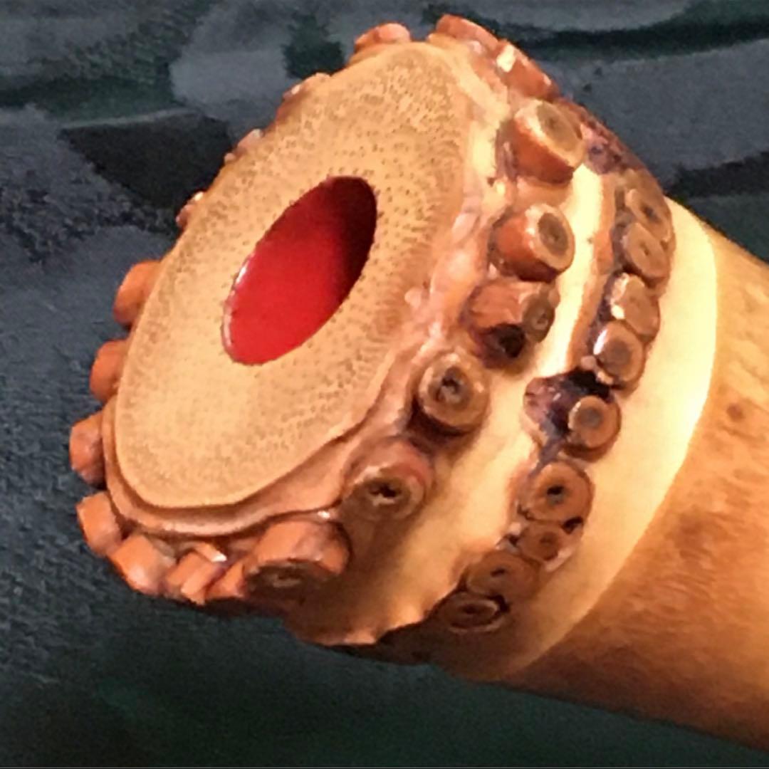 尺八 琴古流 在銘 一尺五寸管 中継ぎ 銀巻 銀三線 【音出し確認済み】