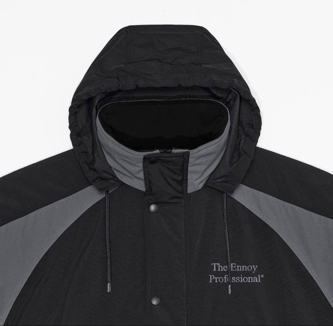 ENNOY PADDED NYLON BENCH COAT BLACK/GRAY - メルカリ
