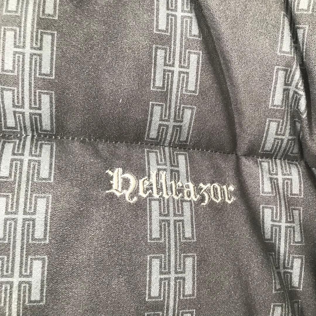 【未使用】ヘルレイザー　ダウンジャケット　M　チャコール　総柄