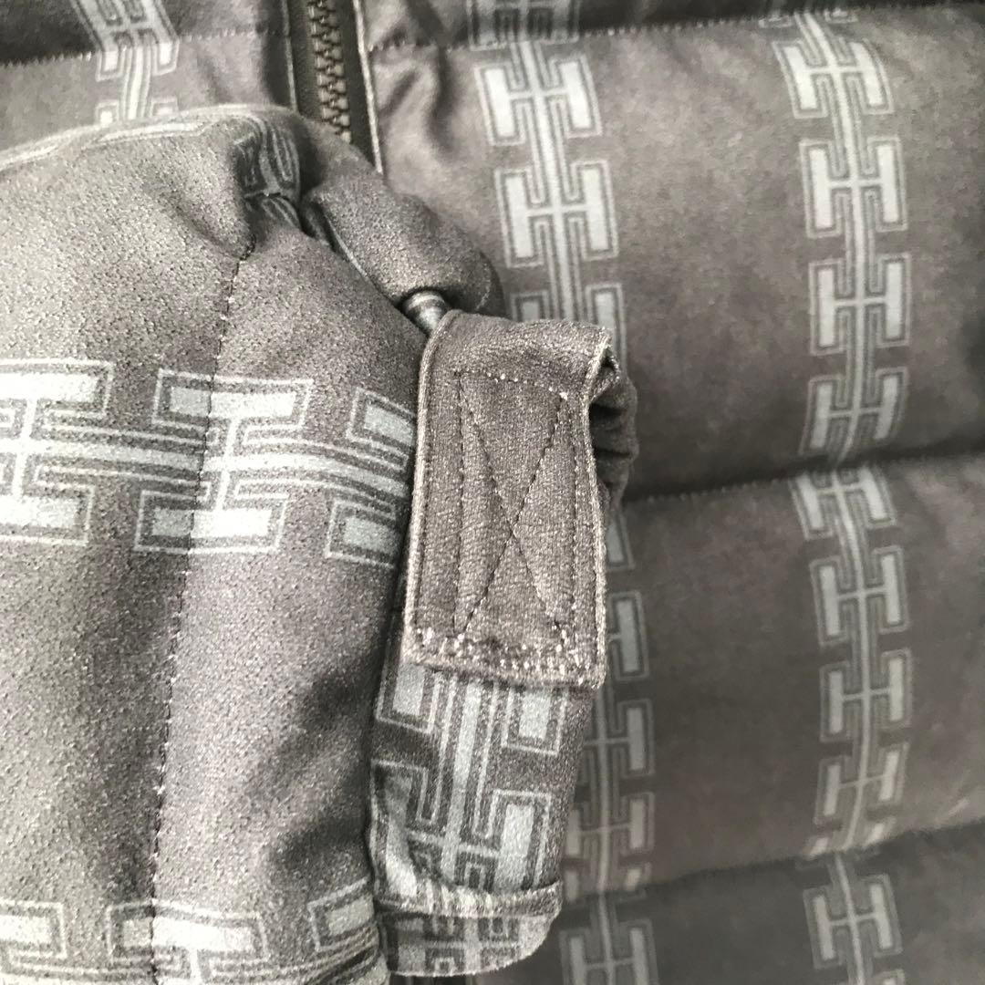 【未使用】ヘルレイザー　ダウンジャケット　M　チャコール　総柄