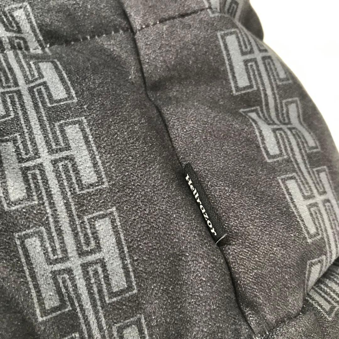 【未使用】ヘルレイザー　ダウンジャケット　M　チャコール　総柄