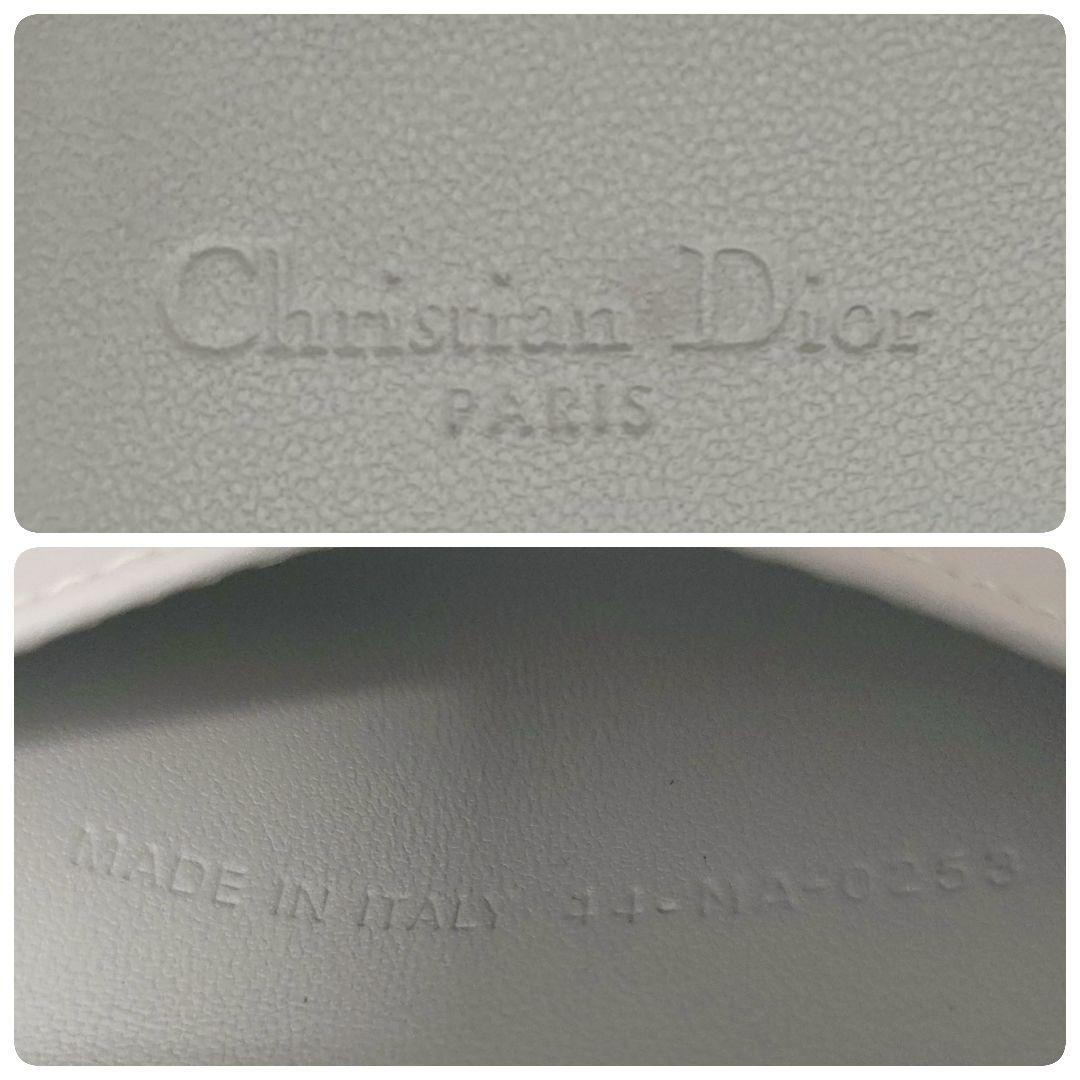 ディオール　キーケース　キーリング　カナージュ　ライトブルー　ディオールチャーム