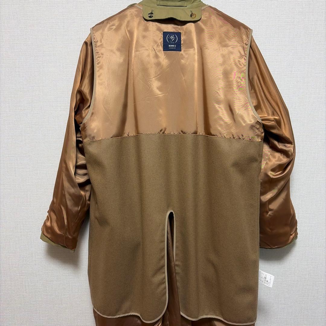 【美品】BEAMS F　バルカラーコート　ライナー付き