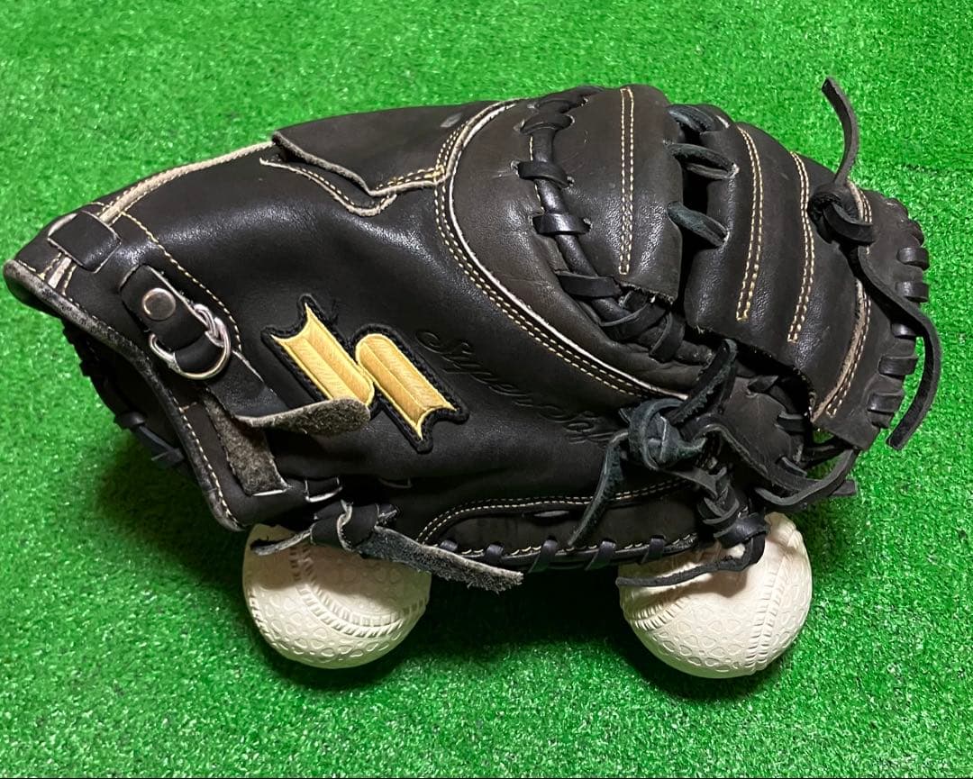 一般軟式 野球 キャッチャーミット SSK ブラック エスエスケー 捕手