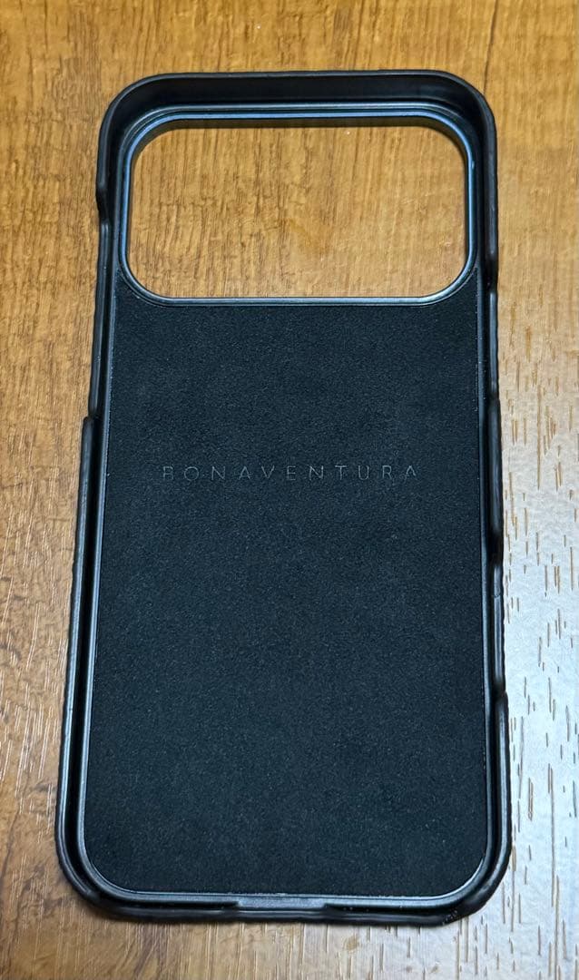 BONAVENTURA ネイビー レザーケース　iPhone17Pro max