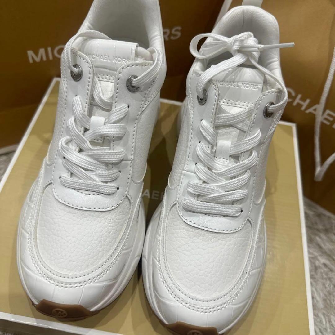MICHAEL KORS KATRINA ホワイト スニーカー 厚底
