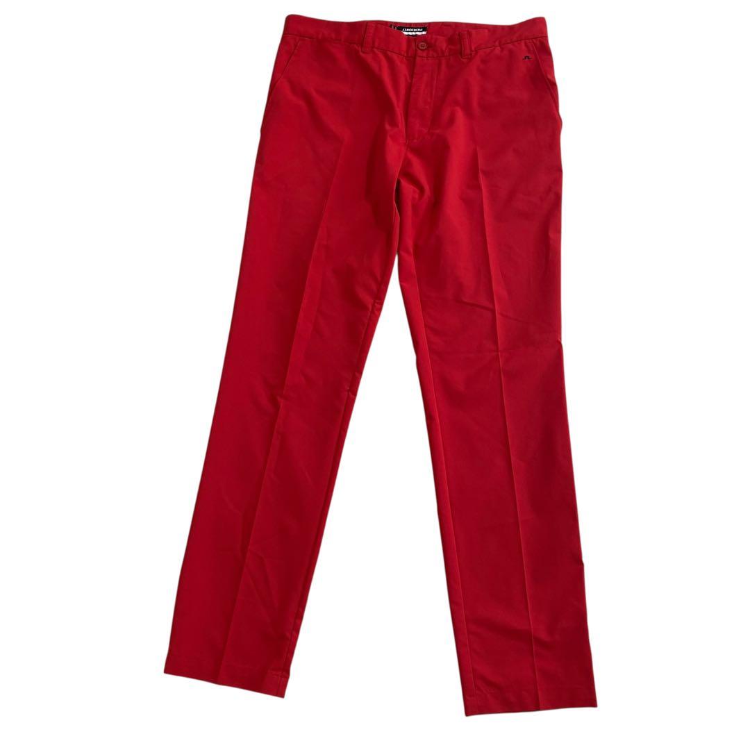 美品✨J.LINDEBERG ジェイリンドバーグ ゴルフパンツ 32/32レッド