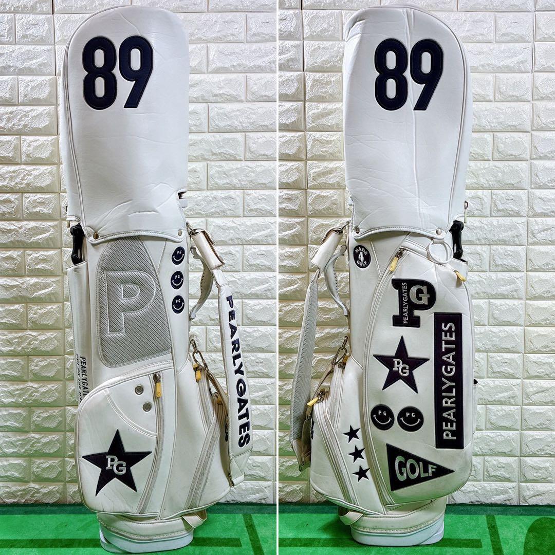 訳あり】パーリーゲイツ スタンド式 キャディバッグ ＆ ヘッドカバーセット